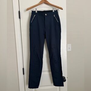 Gfore Navy Pants with Zipper Pockets Moto Legging